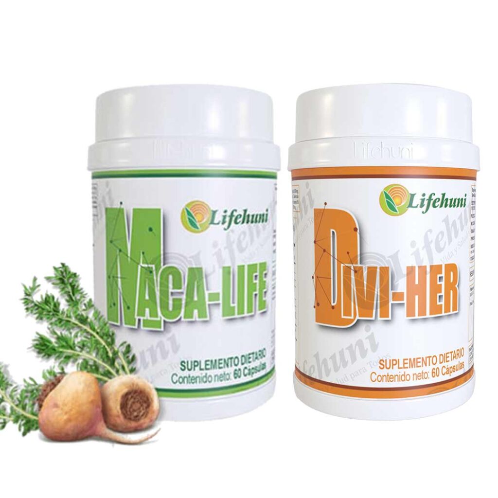 DIVI-HER + Maca Life - Baja peso, Quema grasa, Acelera metabolismo y Reduce la Ansiedad.
