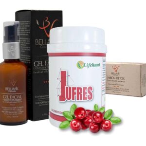 Jufres + Jabón Detox + Gel Facial - Piel de porcelana